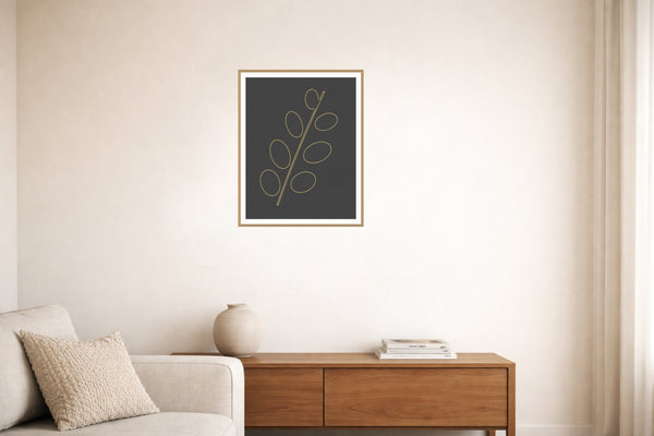 Warm Earth Adire – Limited Edition Adire Art Print — Living room lifestyle