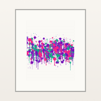 Technicolour Band: Electric Jewel Art Print