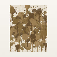 Aged Bronze Paint Splatter – Signed 50-Edition Giclée Print for Gallery Walls — Unframed flat preview