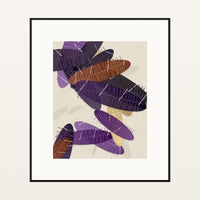 Amethyst & Bronze Ombré Gradient – Premium Ombré Gradient Wall Art Print — Black gallery mat
