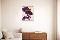 Amethyst & Bronze Ombré Gradient – Premium Ombré Gradient Wall Art Print — Living room lifestyle