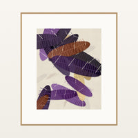 Amethyst & Bronze Ombré Gradient – Premium Ombré Gradient Wall Art Print — Natural gallery mat