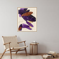 Amethyst & Bronze Ombré Gradient – Premium Ombré Gradient Wall Art Print — Reading nook