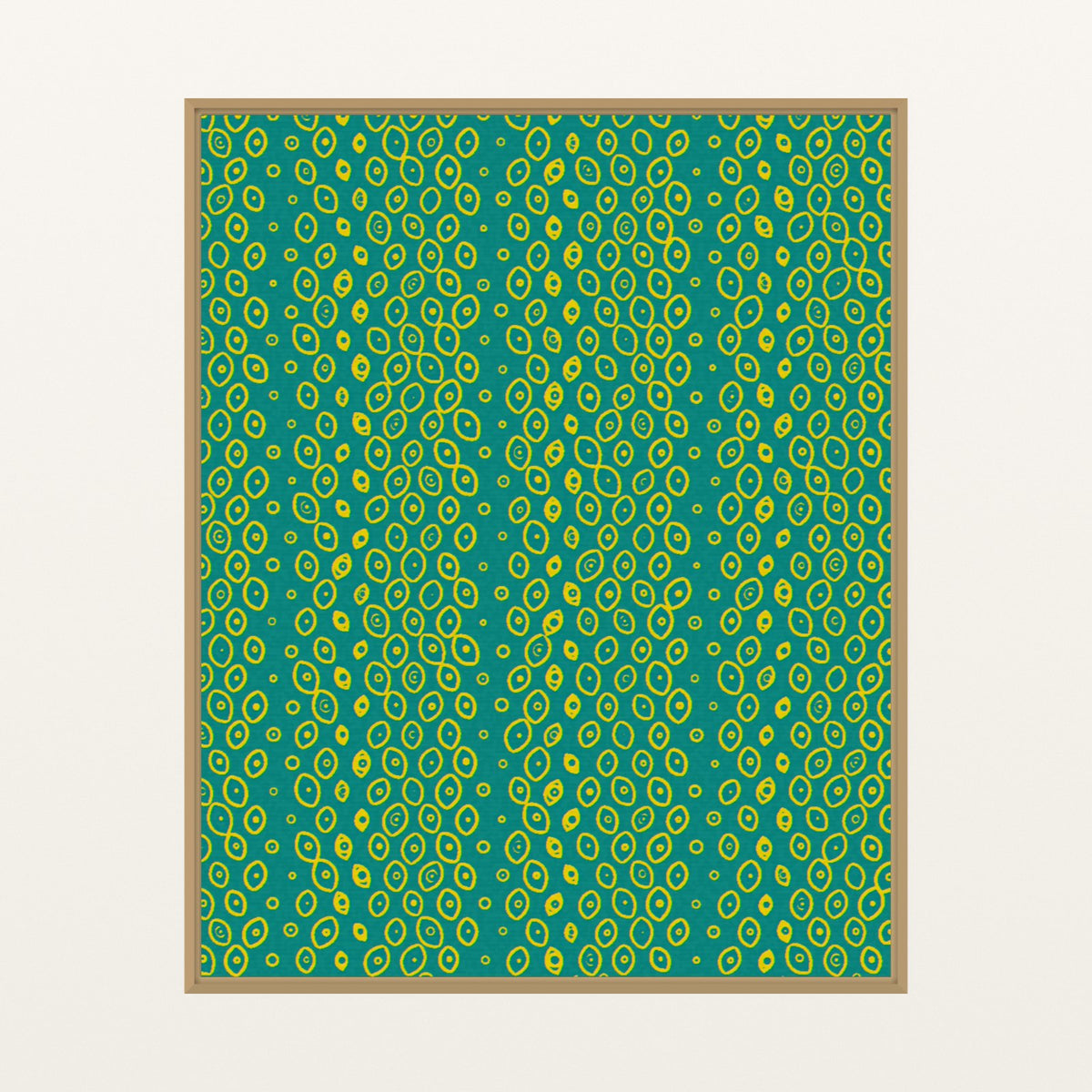 Ankara Brights Ankara – Premium Ankara Wall Art Print — Floating natural frame