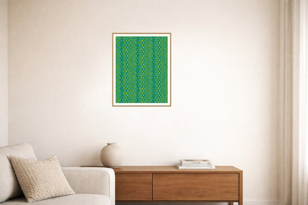 Ankara Brights Ankara – Premium Ankara Wall Art Print — Living room lifestyle