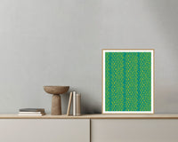 Ankara Brights Ankara – Premium Ankara Wall Art Print — Grey wall with bowl