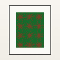 Ankara Brights Art Deco – Limited Edition Art Deco Art Print — Black gallery mat