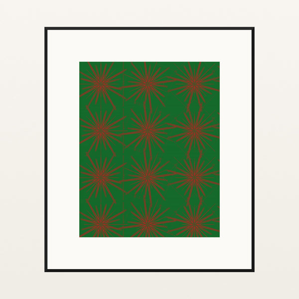 Ankara Brights Art Deco – Limited Edition Art Deco Art Print — Black gallery mat