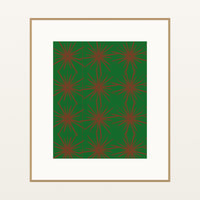 Ankara Brights Art Deco – Limited Edition Art Deco Art Print — Natural gallery mat