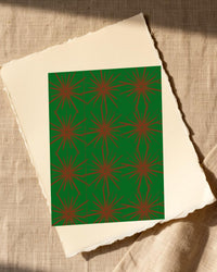 Ankara Brights Art Deco – Limited Edition Art Deco Art Print — Paper/edge detail