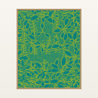 Ankara Brights Botanical – Signed 50-Edition Giclée Print for Gallery Walls — Floating natural frame