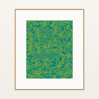 Ankara Brights Botanical – Signed 50-Edition Giclée Print for Gallery Walls — Natural gallery mat