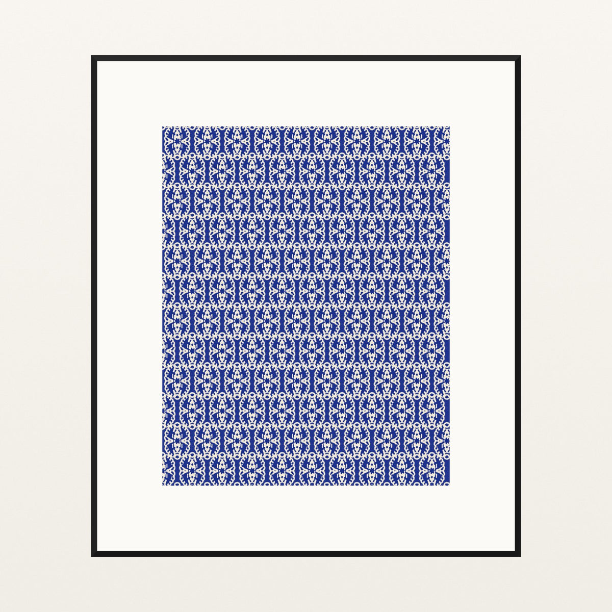 Ankara Brights Damask – Signed 50-Edition Giclée Print for Gallery Walls — Black gallery mat