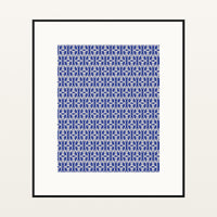 Ankara Brights Damask – Signed 50-Edition Giclée Print for Gallery Walls — Black gallery mat