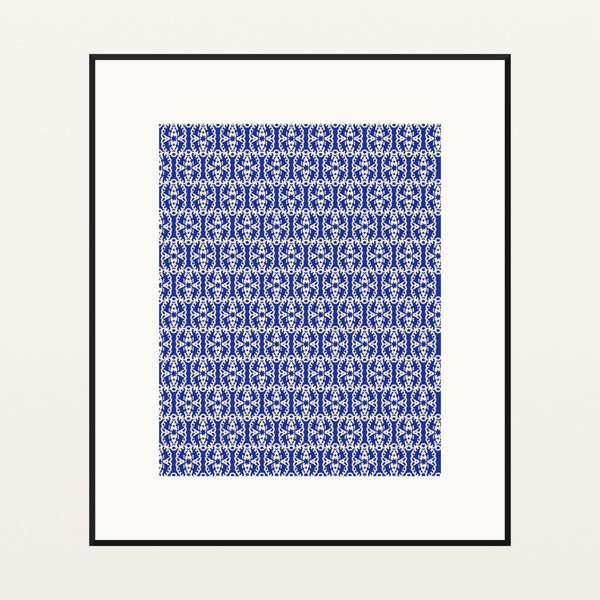 Ankara Brights Damask – Signed 50-Edition Giclée Print for Gallery Walls — Black gallery mat