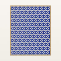 Ankara Brights Damask – Signed 50-Edition Giclée Print for Gallery Walls — Floating natural frame