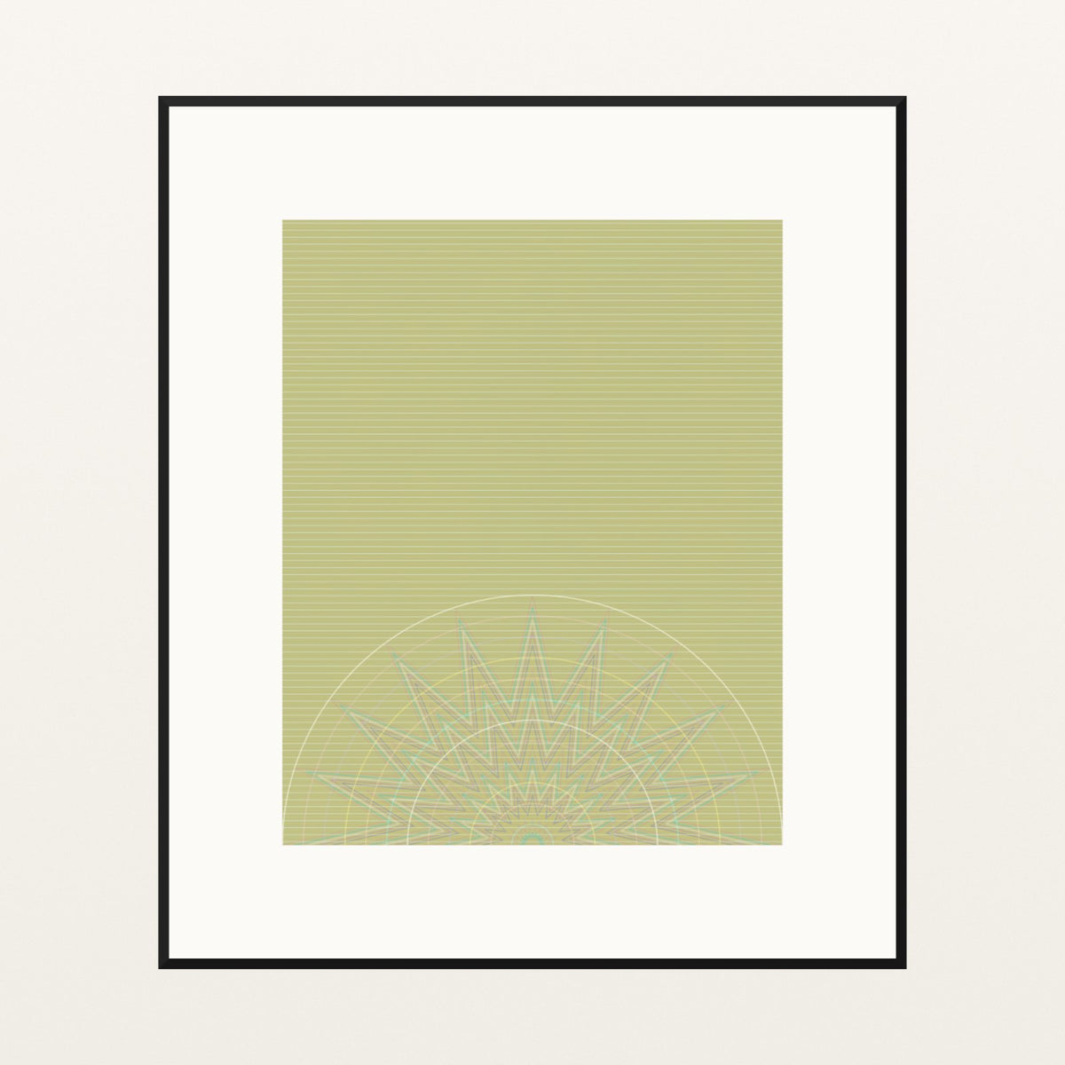 Ankara Brights Ombré Gradient – Signed 50-Edition Giclée Print for Gallery Walls — Black gallery mat