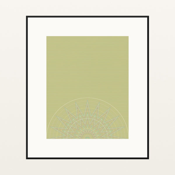 Ankara Brights Ombré Gradient – Signed 50-Edition Giclée Print for Gallery Walls — Black gallery mat