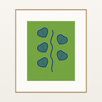 Ankara Brights Painterly – Premium Painterly Wall Art Print — Natural gallery mat