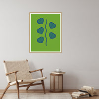 Ankara Brights Painterly – Premium Painterly Wall Art Print — Reading nook