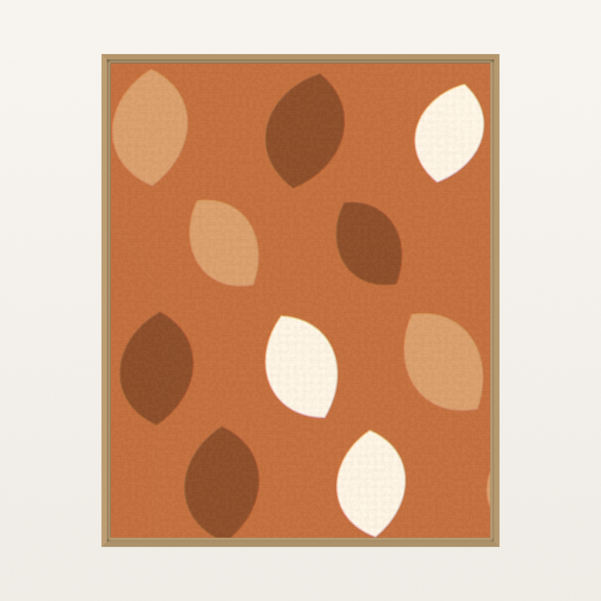 Warm Earth Ombré Gradient Organic Texture Wall Art
