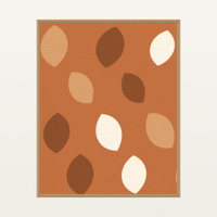 Warm Earth Ombré Gradient Organic Texture Wall Art