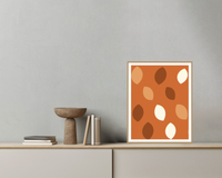 Warm Earth Ombré Gradient Organic Texture Wall Art