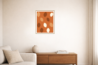 Warm Earth Ombré Gradient Organic Texture Wall Art