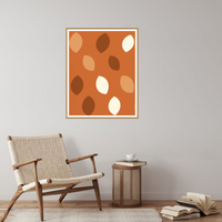 Warm Earth Ombré Gradient Organic Texture Wall Art