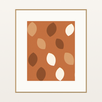 Warm Earth Ombré Gradient Organic Texture Wall Art