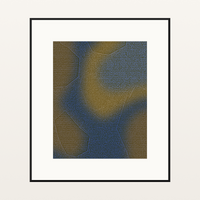 Antique Brass Ankara Watercolor Wash – Limited Edition Art Print