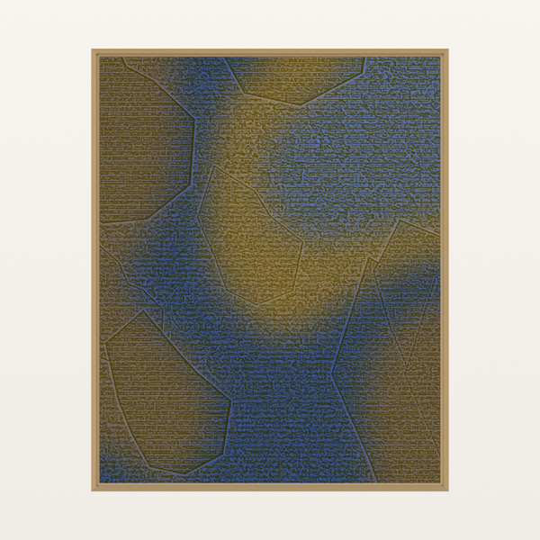 Antique Brass Ankara Watercolor Wash – Limited Edition Art Print
