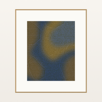 Antique Brass Ankara Watercolor Wash – Limited Edition Art Print
