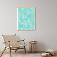 Aqua Mist Botanical – Signed 50-Edition Giclée Print for Gallery Walls — Reading nook