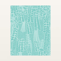 Aqua Mist Botanical – Signed 50-Edition Giclée Print for Gallery Walls — Unframed flat preview