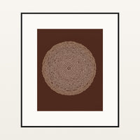 Batik Brown Sketch-filter – Signed 50-Edition Giclée Print for Gallery Walls — Black gallery mat