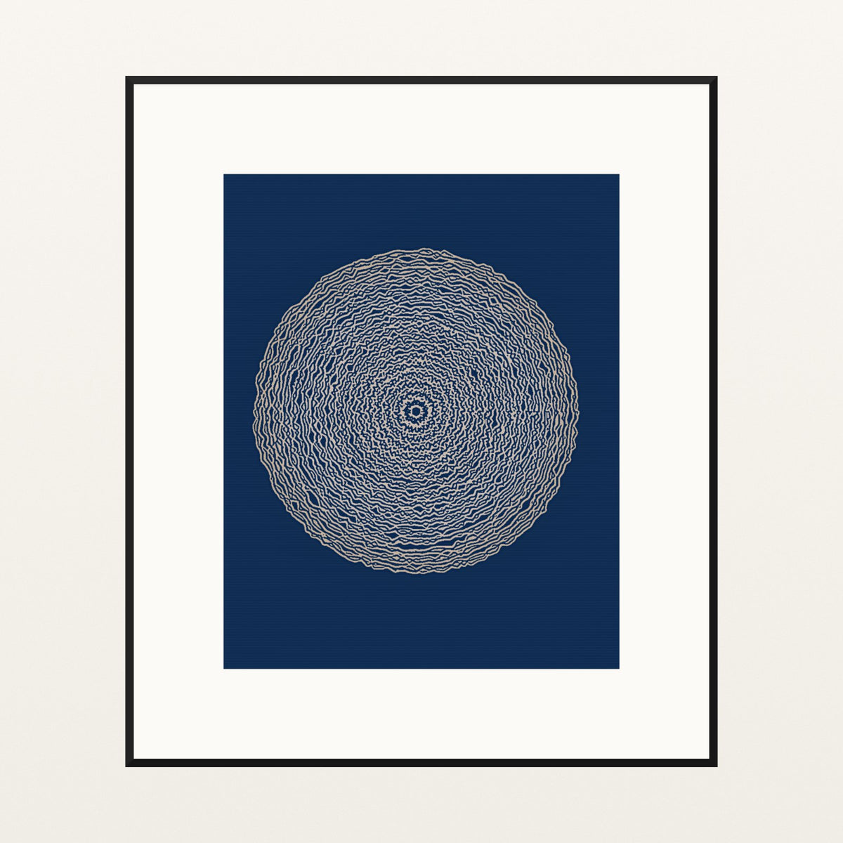 Batik Brown Sketch-filter – Signed 50-Edition Giclée Print for Gallery Walls — Black gallery mat