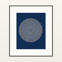 Batik Brown Sketch-filter – Signed 50-Edition Giclée Print for Gallery Walls — Black gallery mat