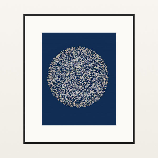Batik Brown Sketch-filter – Signed 50-Edition Giclée Print for Gallery Walls — Black gallery mat
