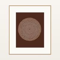 Batik Brown Sketch-filter – Signed 50-Edition Giclée Print for Gallery Walls — Natural gallery mat