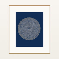 Batik Brown Sketch-filter – Signed 50-Edition Giclée Print for Gallery Walls — Natural gallery mat