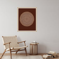 Batik Brown Sketch-filter – Signed 50-Edition Giclée Print for Gallery Walls — Reading nook