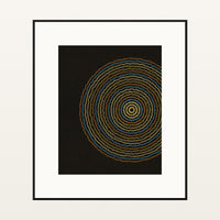 Black & Gold Geometric – Signed 50-Edition Giclée Print for Gallery Walls — Black gallery mat