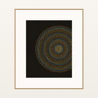 Black & Gold Geometric – Signed 50-Edition Giclée Print for Gallery Walls — Natural gallery mat