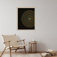 Black & Gold Geometric – Signed 50-Edition Giclée Print for Gallery Walls — Reading nook