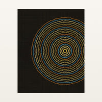 Black & Gold Geometric – Signed 50-Edition Giclée Print for Gallery Walls — Unframed flat preview