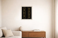 Black & Gold Marble Swirl – Signed 50-Edition Giclée Print for Gallery Walls — Living room lifestyle