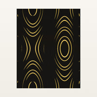 Black & Gold Marble Swirl – Signed 50-Edition Giclée Print for Gallery Walls — Unframed flat preview