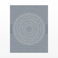 Blue-Gray Mist Linear Wall Art Print – Signed Limited Edition Giclée | Modern Gallery Decor — Unframed flat preview