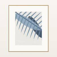Blue-Gray Mist Ombré Gradient – Signed 50-Edition Giclée Print for Gallery Walls — Natural gallery mat